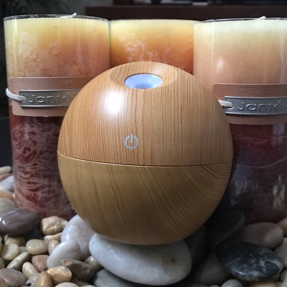 🎁🆕Gift Wrap! Diffuser & Humidifier Woodgrain LED - Picture 2 of 6